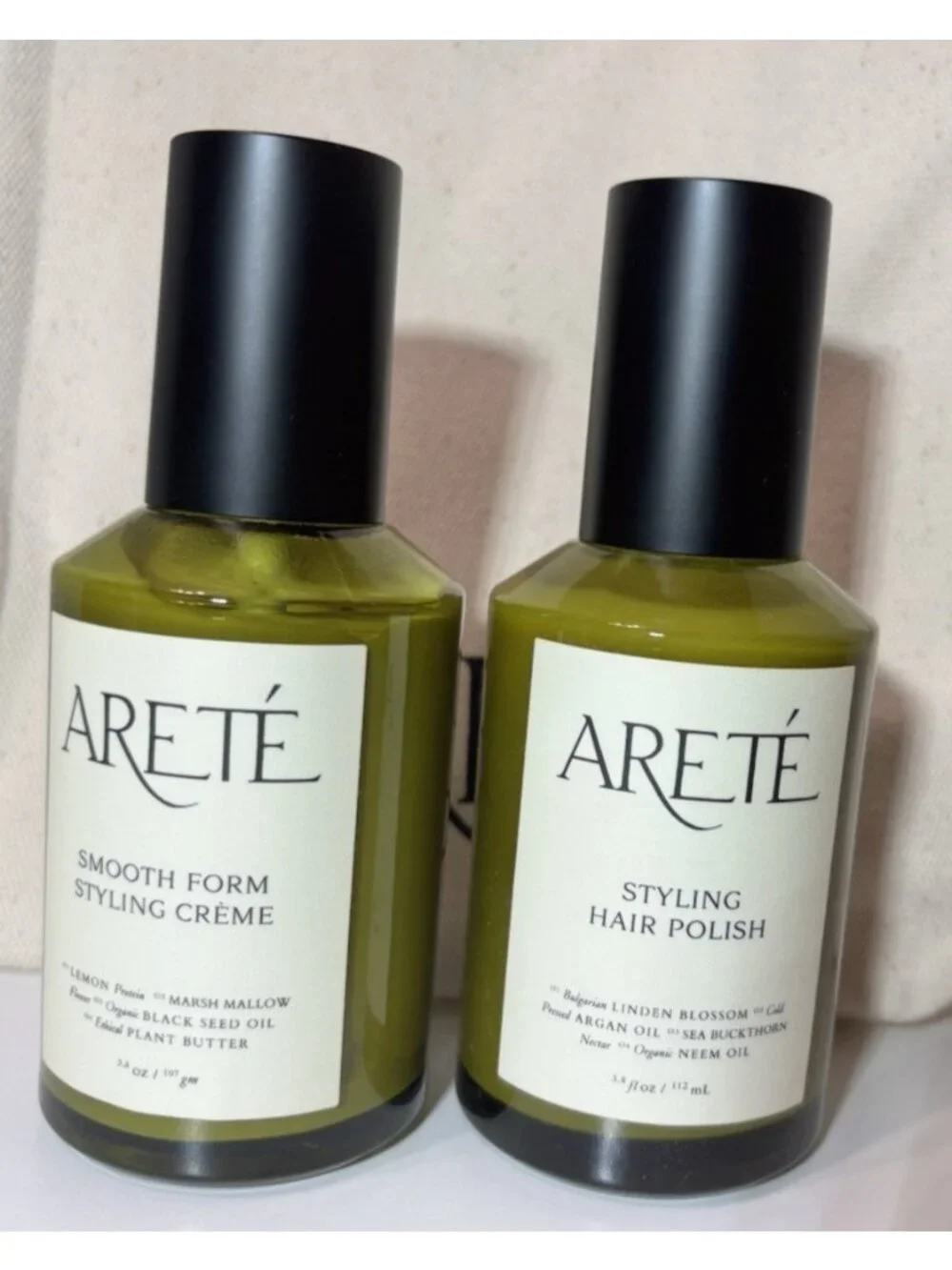 ARETE SMOOTH FORM SYTLING CREME & HAIR POLISH 3.8floz Plus Gift Bag